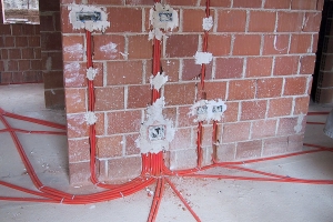Obiteljska kuća - polaganje podnih kablova